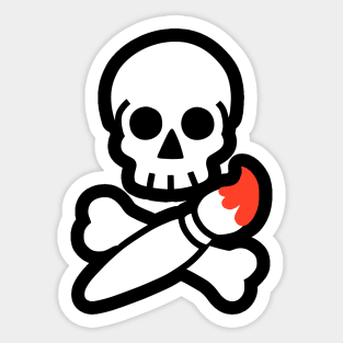 A Brush With Death Sticker